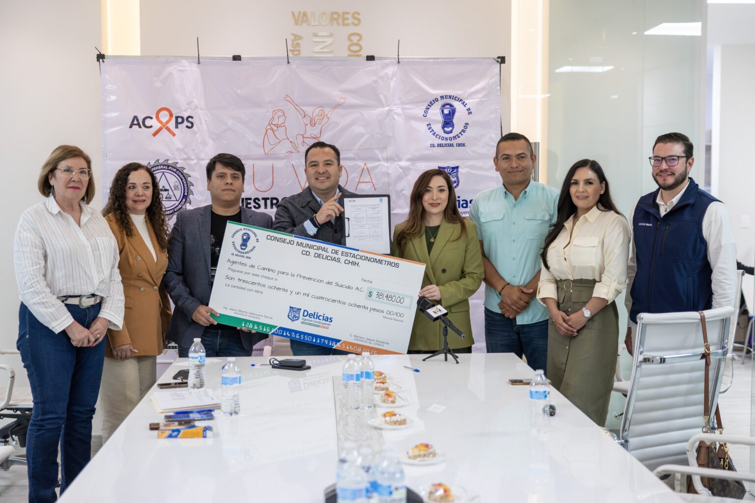 Fortalece Gobierno de Delicias atención a la salud mental con firma de convenio y donativo a ACAPS