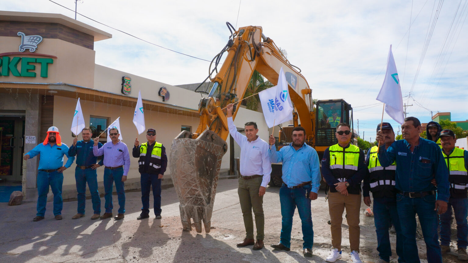 JMAS MEOQUI INICIA REHABILITACIÓN TOTAL DE LA CALLE ALDAMA EN LAS PUENTES