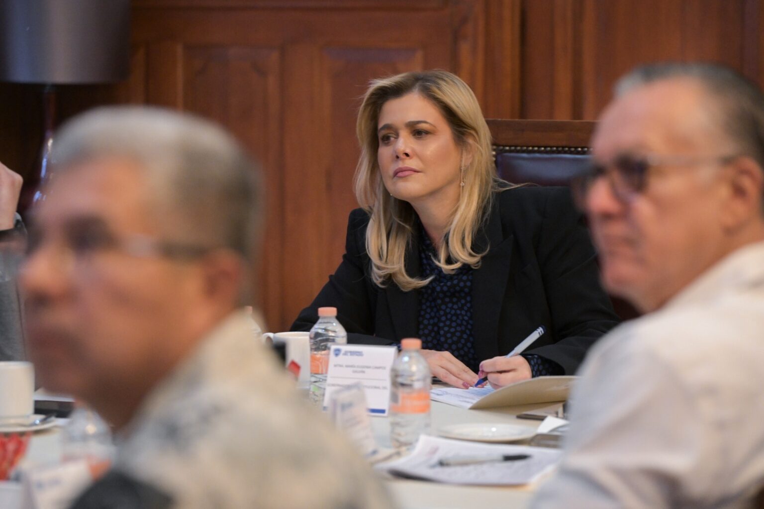 Maru Campos encabeza Mesa Estatal de Seguridad en Palacio de Gobierno
