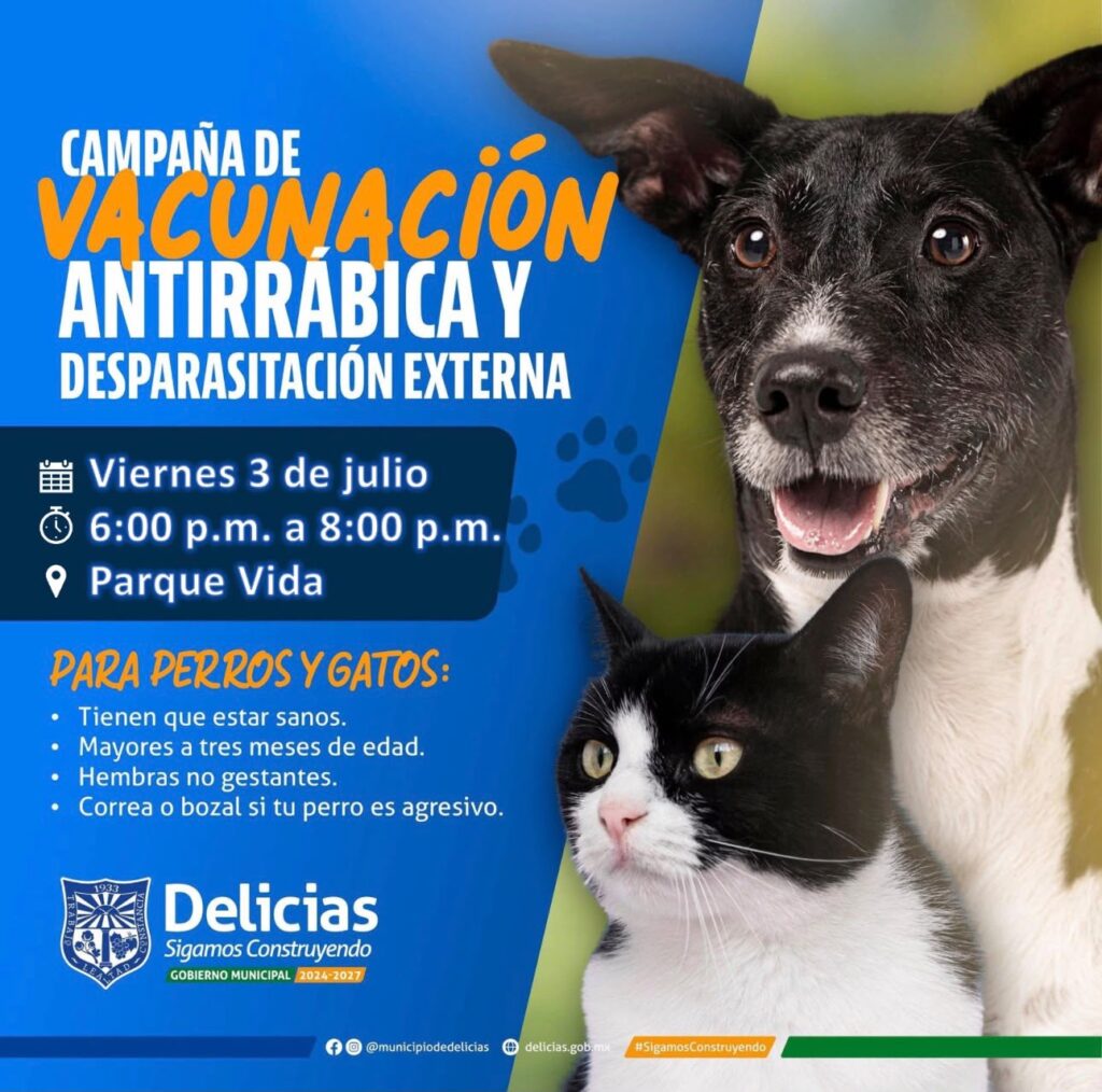 Invitan a llevar a mascotas al Parque Vida para campaña de vacunación