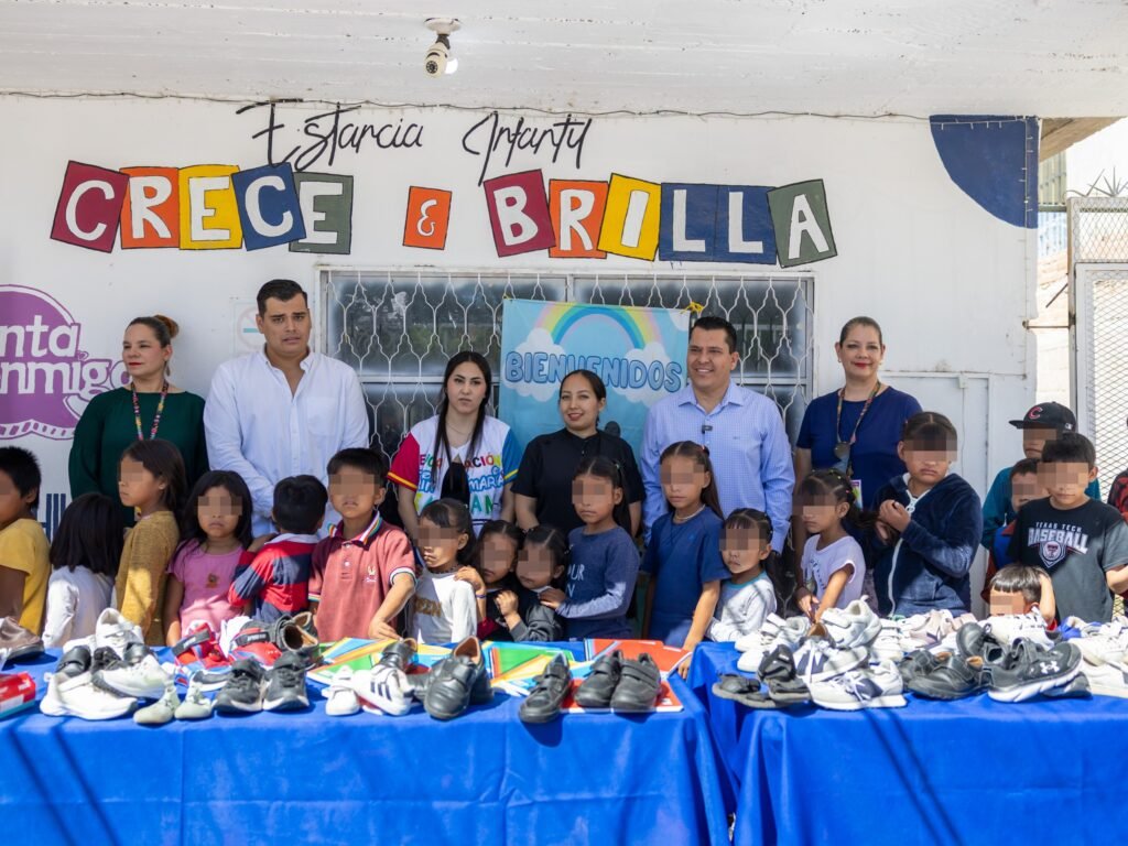 Roberto Carreón y Cáritas llevan Zapatón 2026 a más de 40 niñas y niños de Crece y Brilla