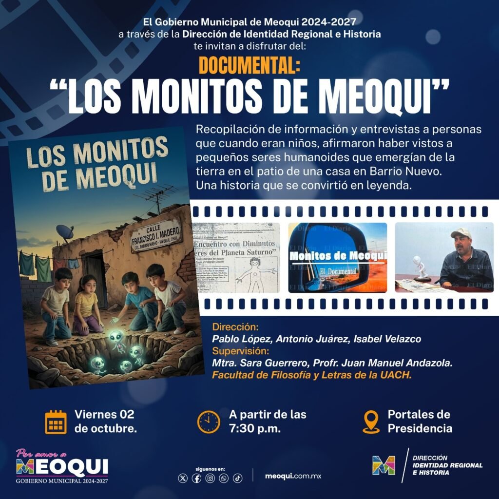 ¡Mañana hay misterio! Cineclub Histórico proyectará la leyenda de los Monitos de Meoqui
